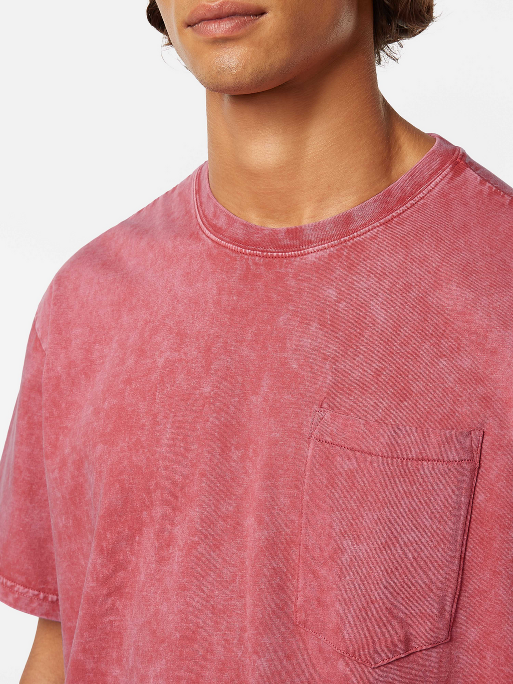 Washed pocket relaxed fit t-shirt