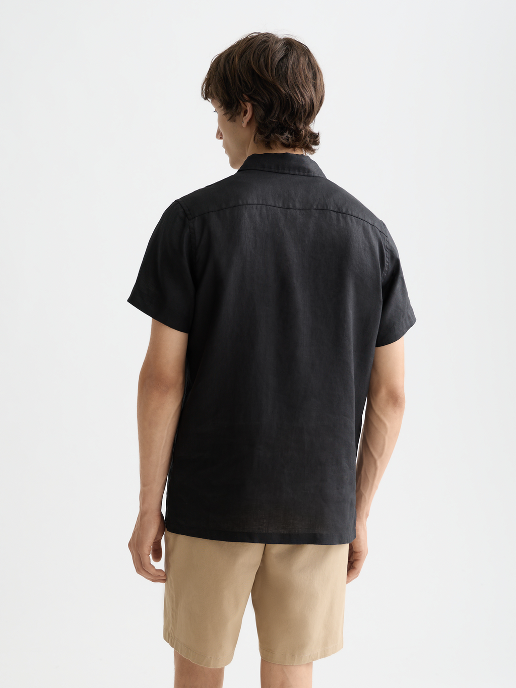 Essentials Linen Shirt - BLACK