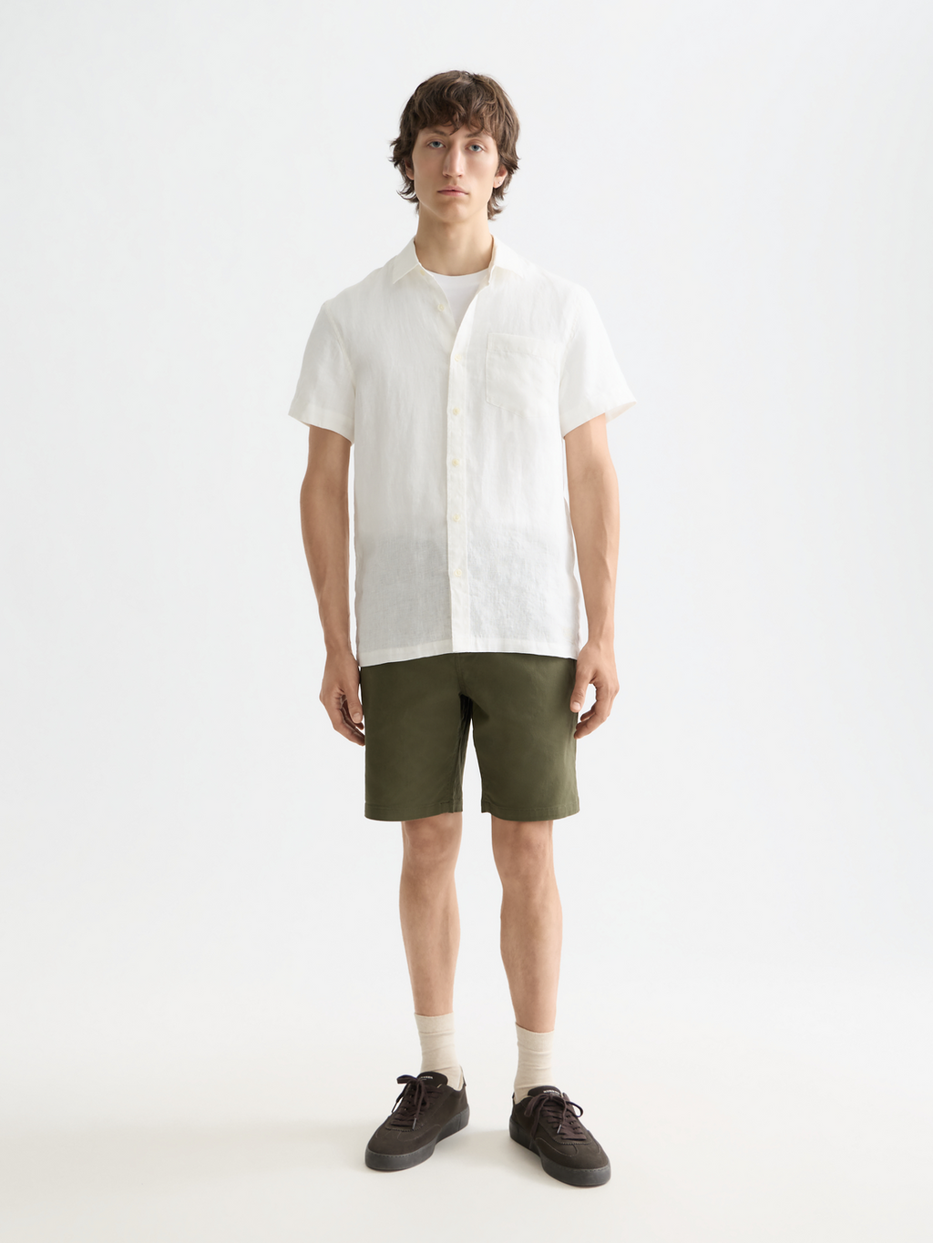 Essentials Linen Shirt - OFF WHITE