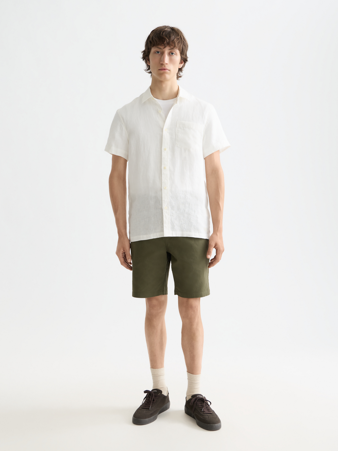 Essentials Linen Shirt - OFF WHITE