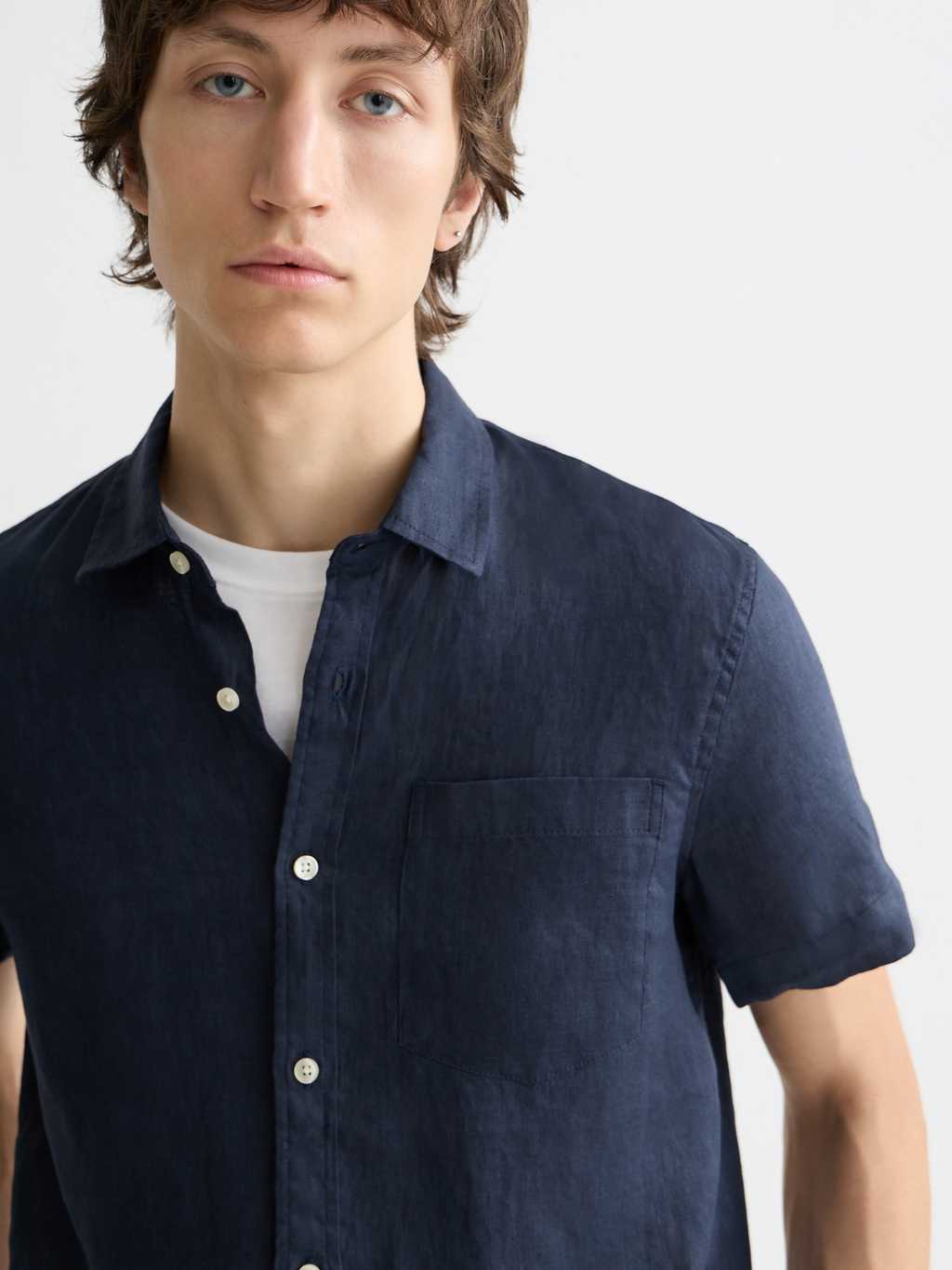 Essentials Linen Shirt - NIGHT