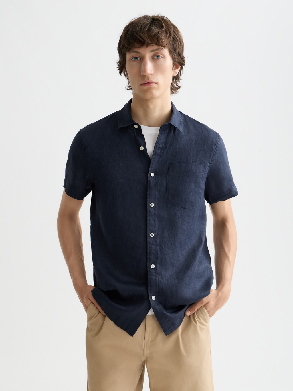 Essentials Linen Shirt - NIGHT
