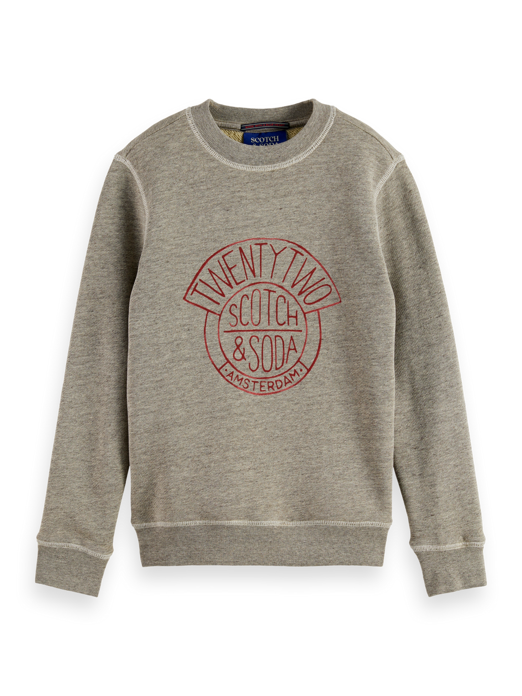 Boys Denim washed artwork sweatshirt