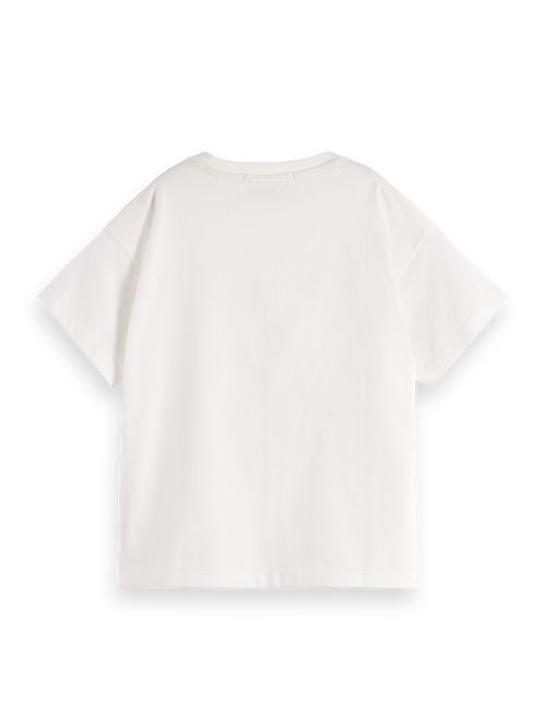 Loose-fit cropped artwork t-shirt