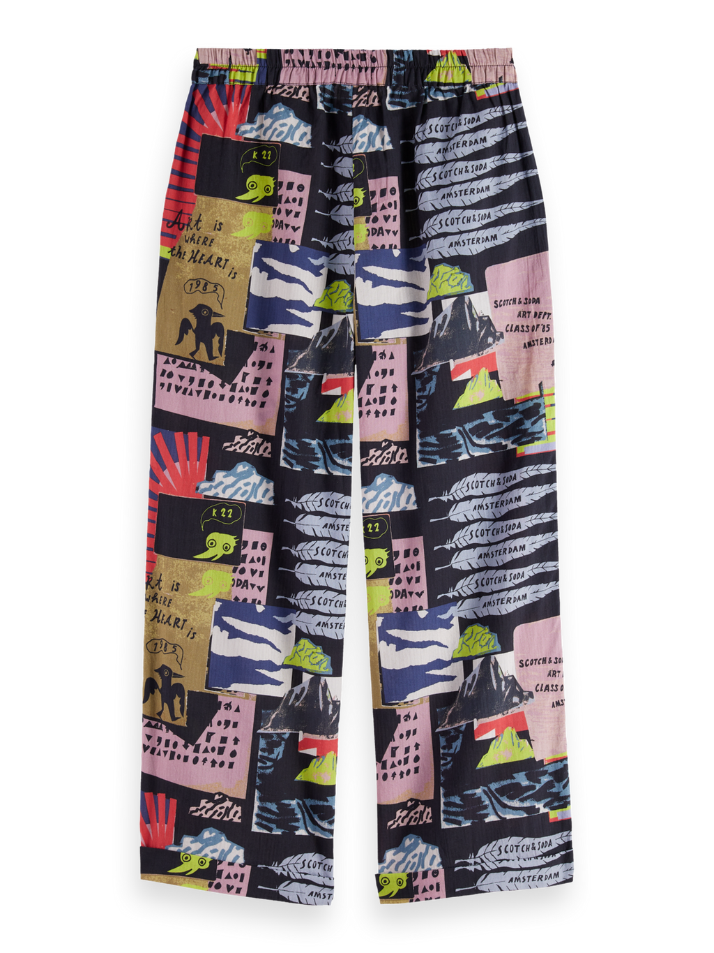 Girls printed seersucker pants