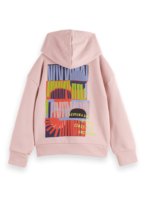 Loose-fit artwork hoodie