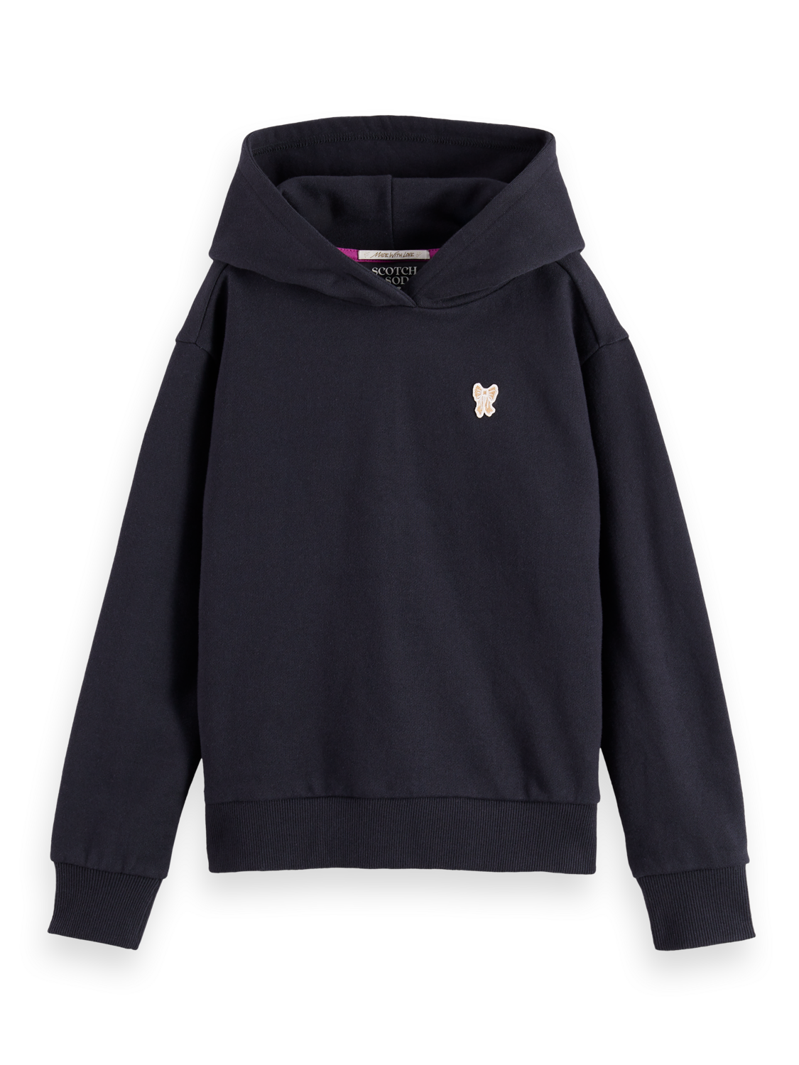 Girls Relaxed-fit hoodie with back artwork