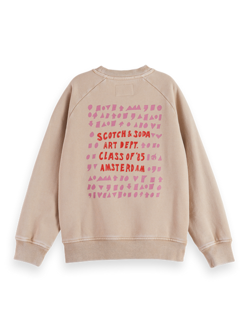 Relaxed-fit raglan artwork sweatshirt