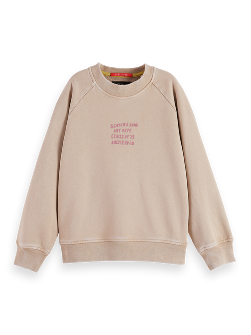 Relaxed-fit raglan artwork sweatshirt