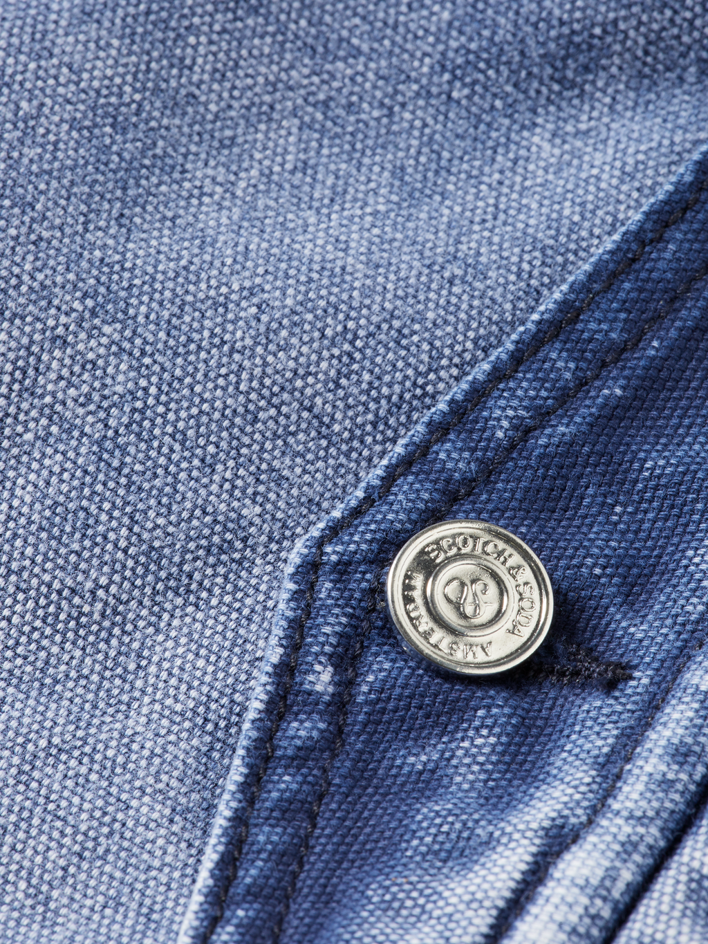 Workwear bomber jacket in denim washed canvas