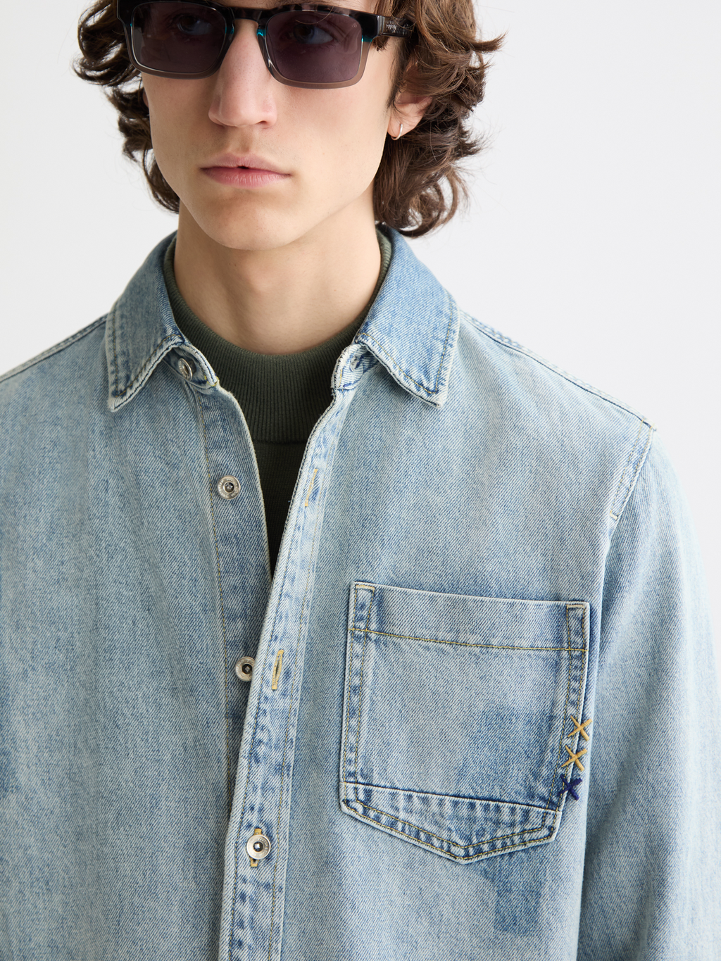 Denim overshirt