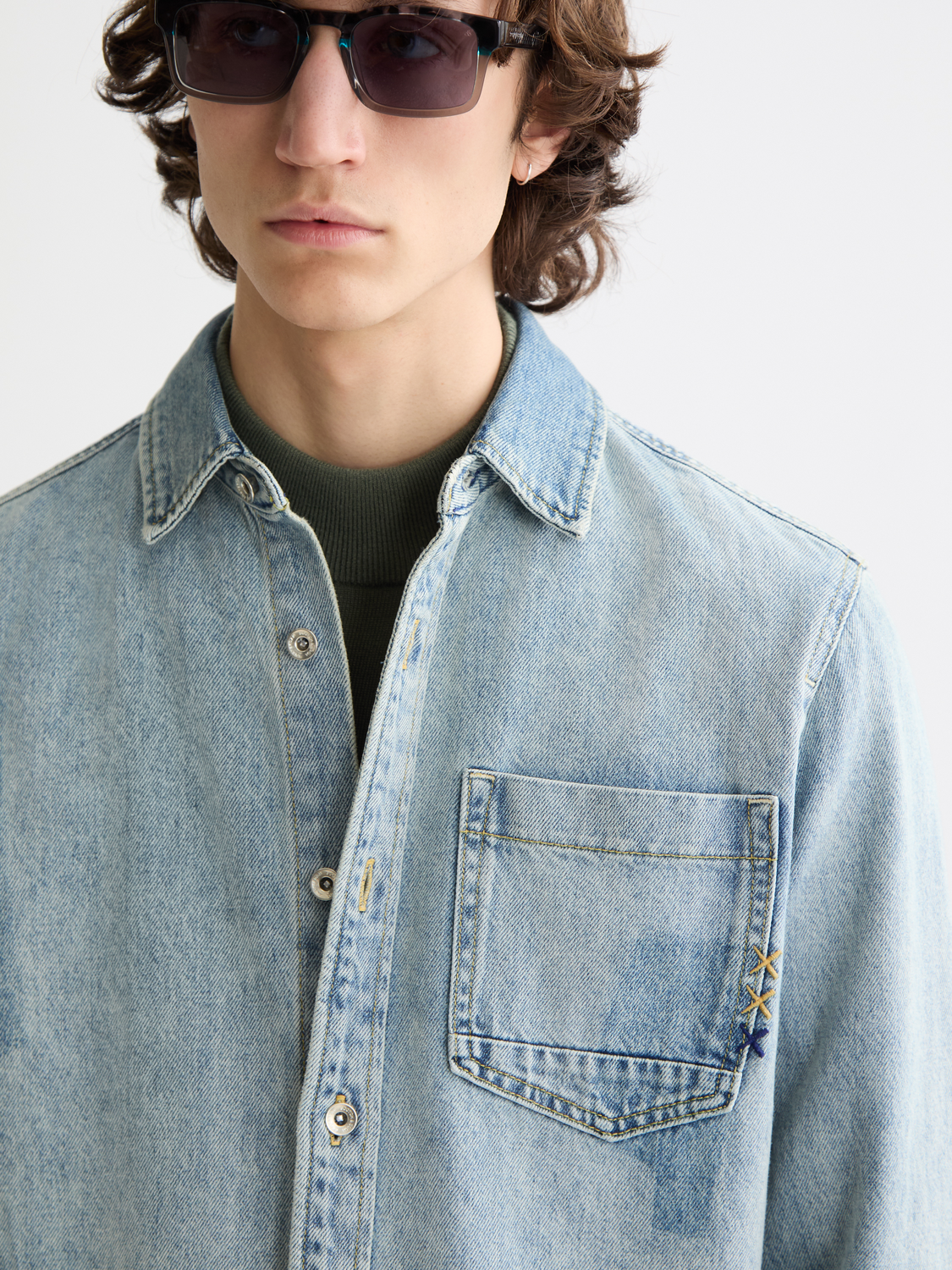 Denim overshirt