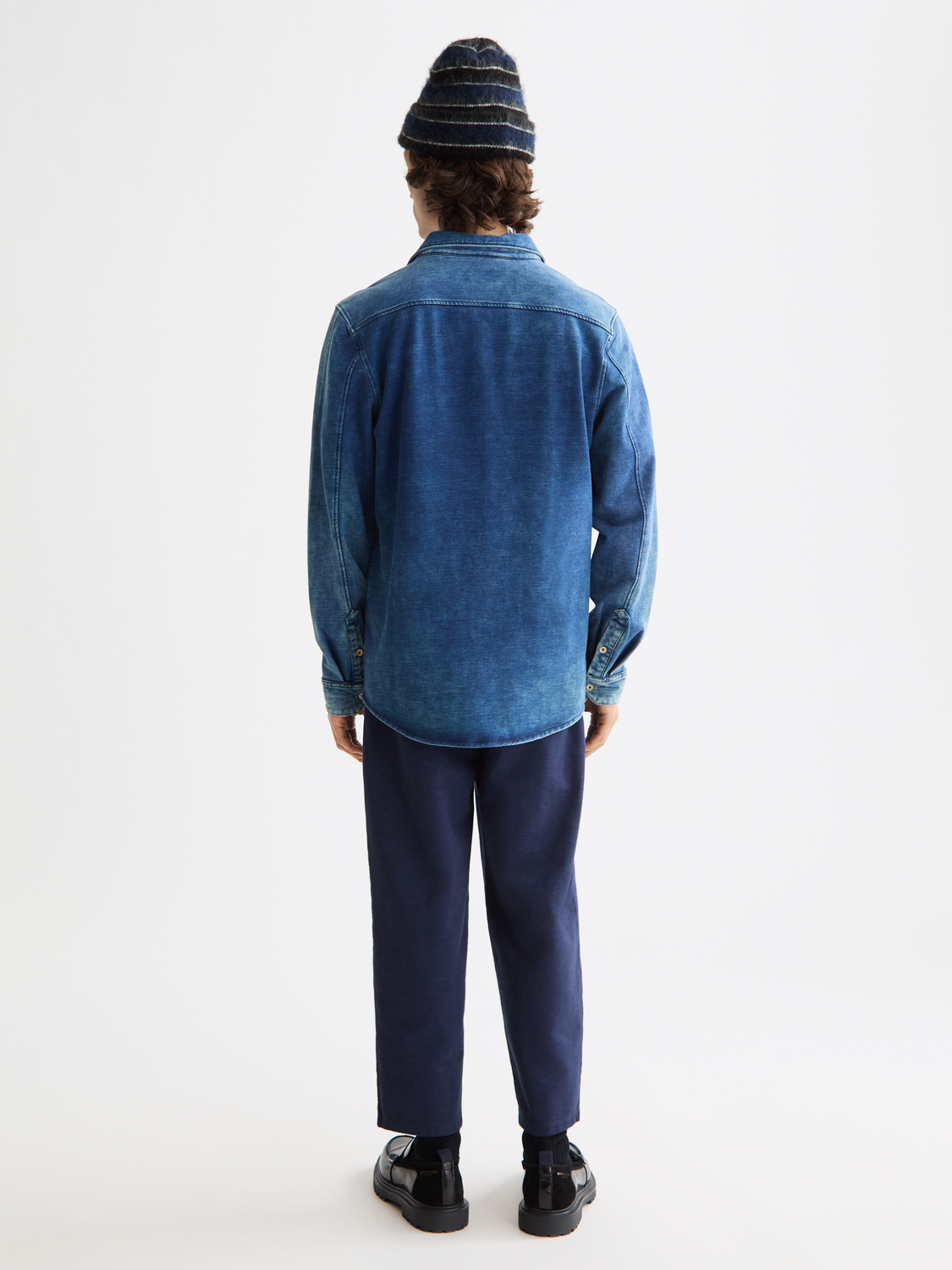 Chic indigo jersey shirt