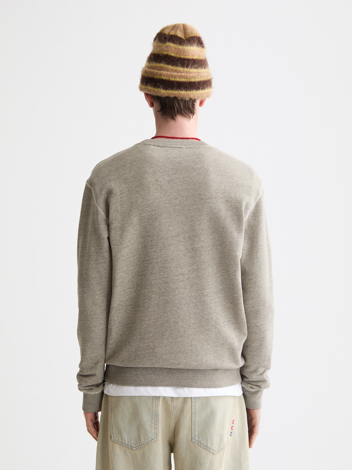 Denim washed artwork sweatshirt