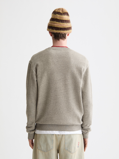 Denim washed artwork sweatshirt