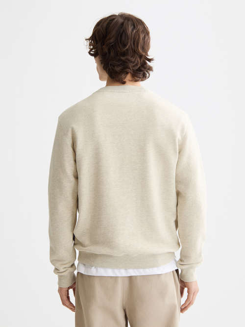 Denim washed artwork sweatshirt