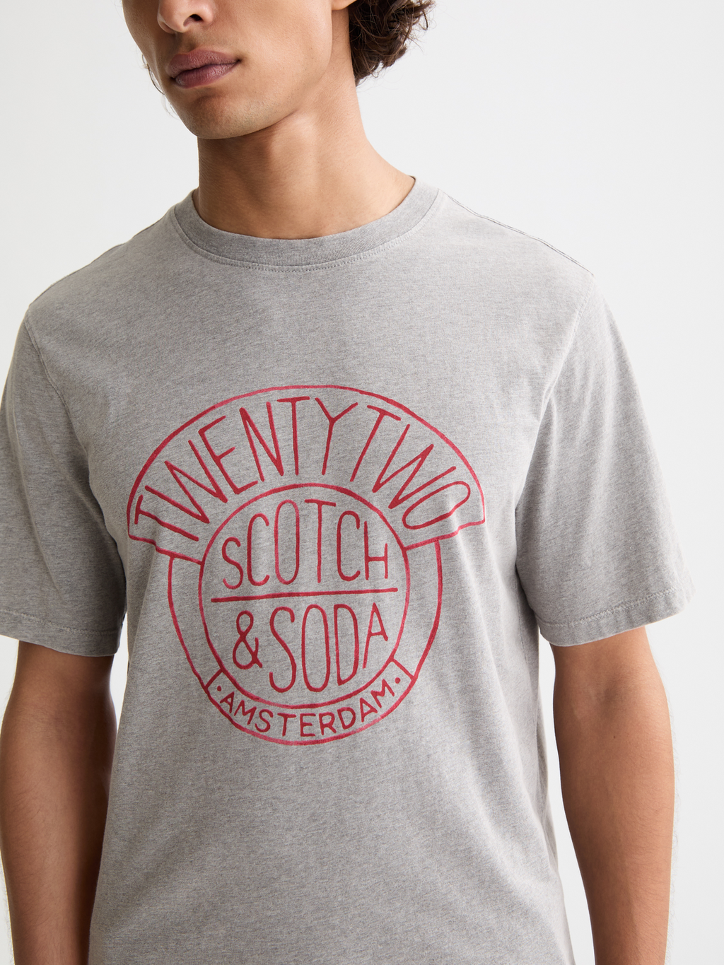Denim artwork t-shirt