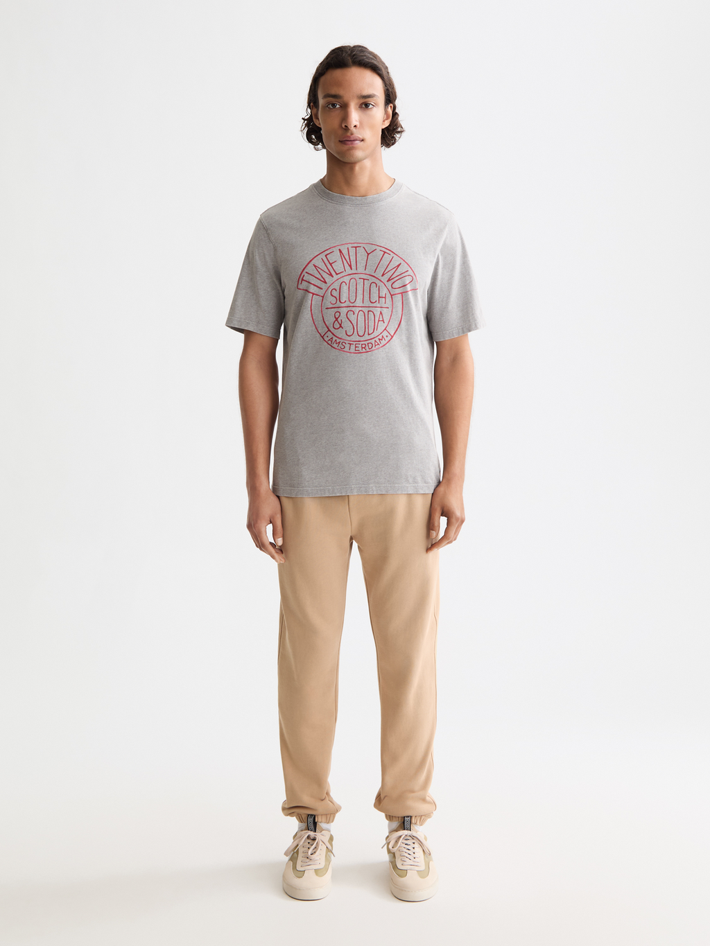 Denim artwork t-shirt