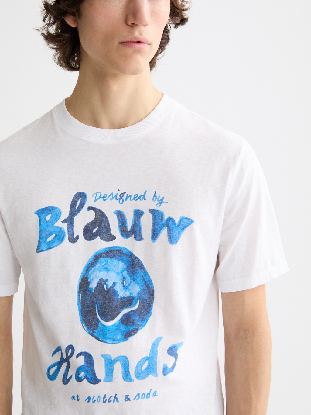 Denim artwork t-shirt