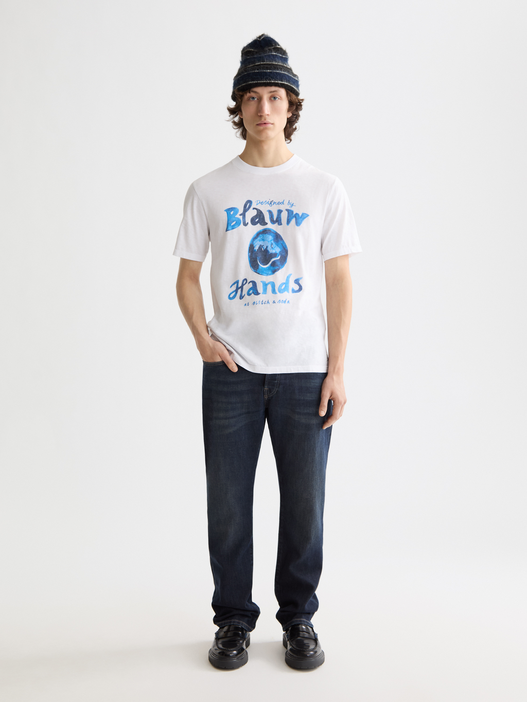 Denim artwork t-shirt