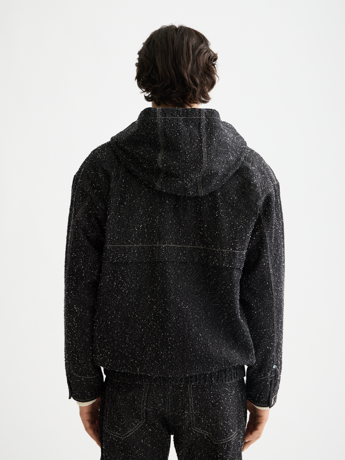 Hooded denim jacket