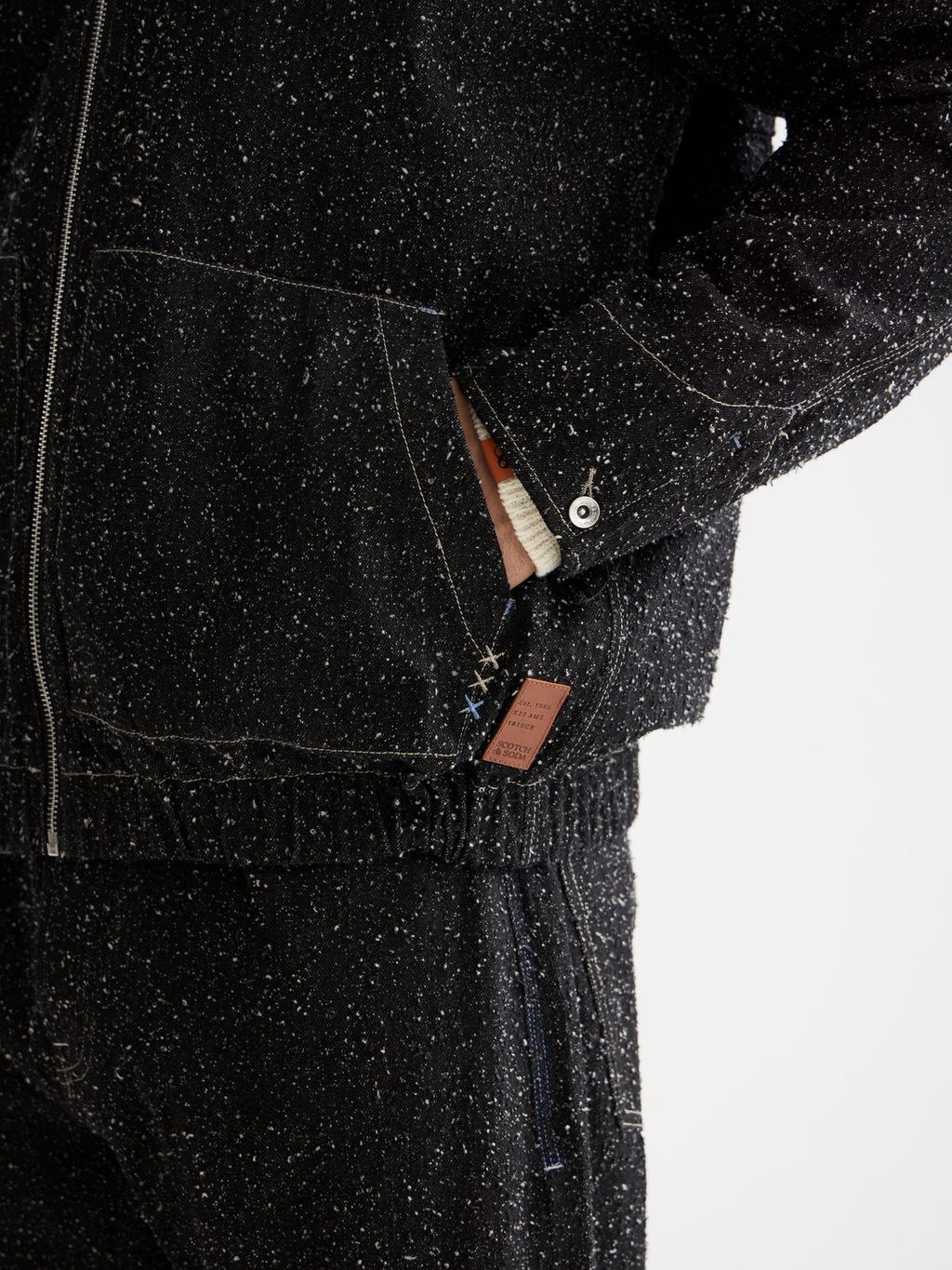 Hooded denim jacket