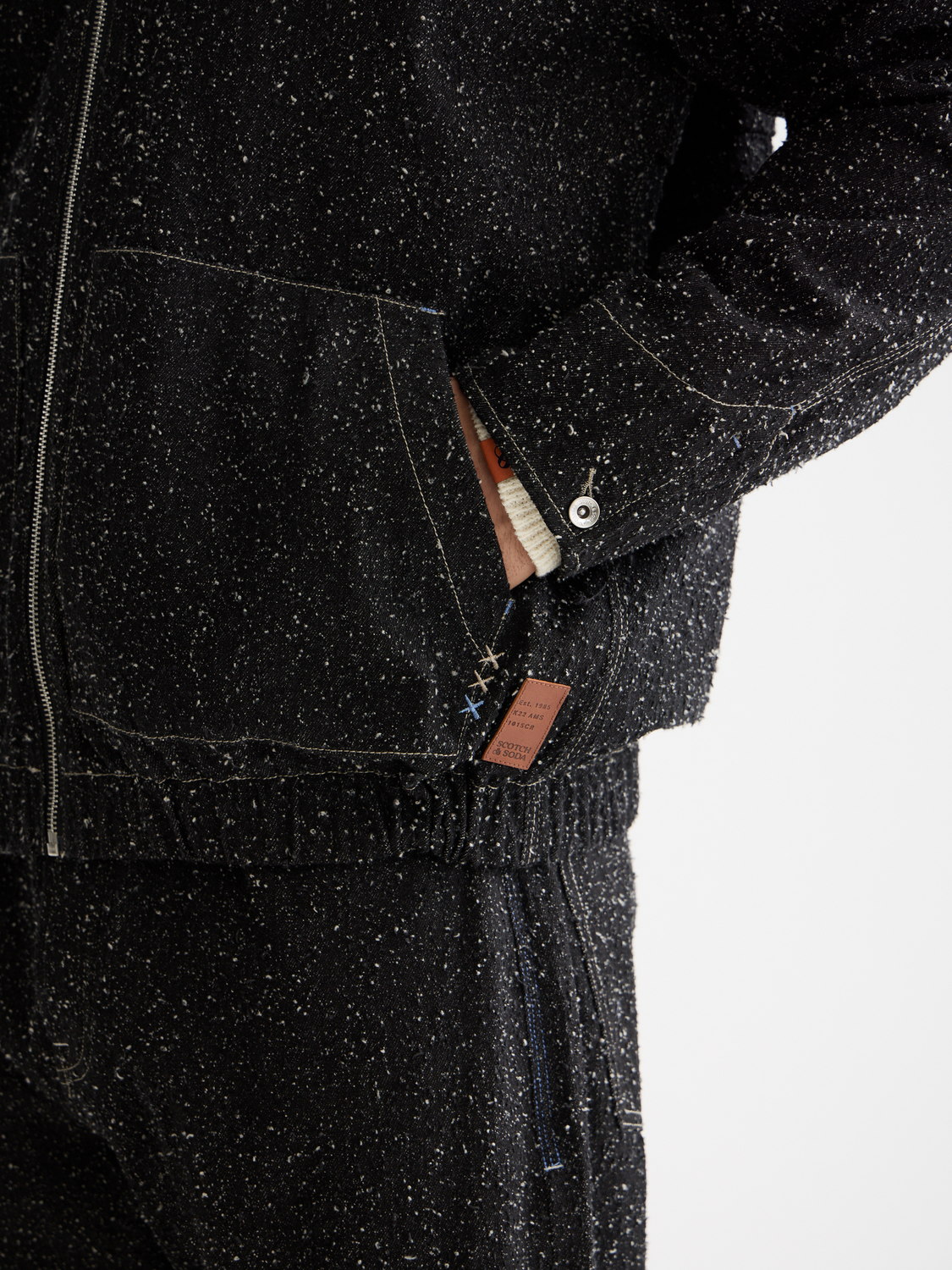 Hooded denim jacket