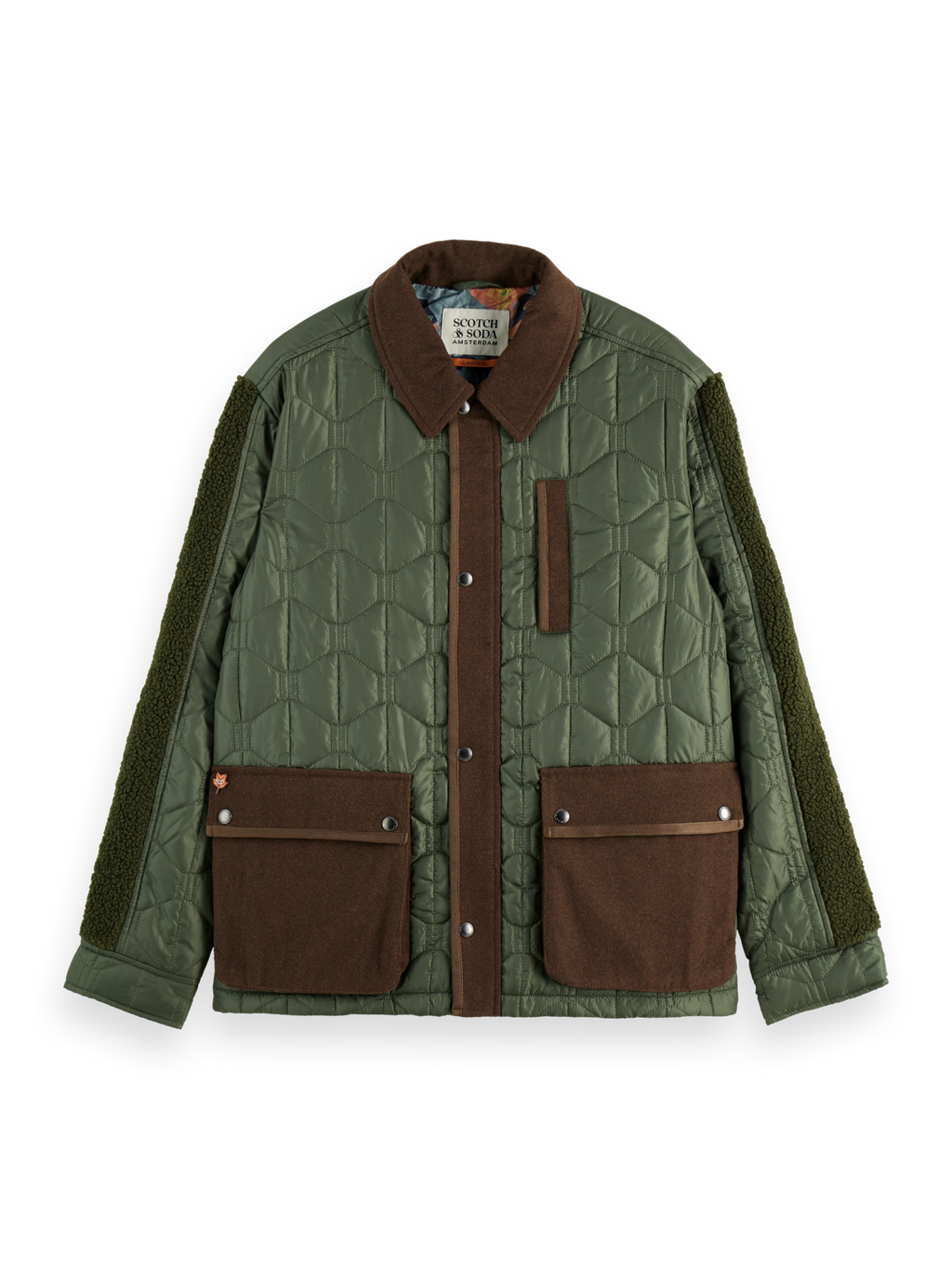 Quilted military jacket