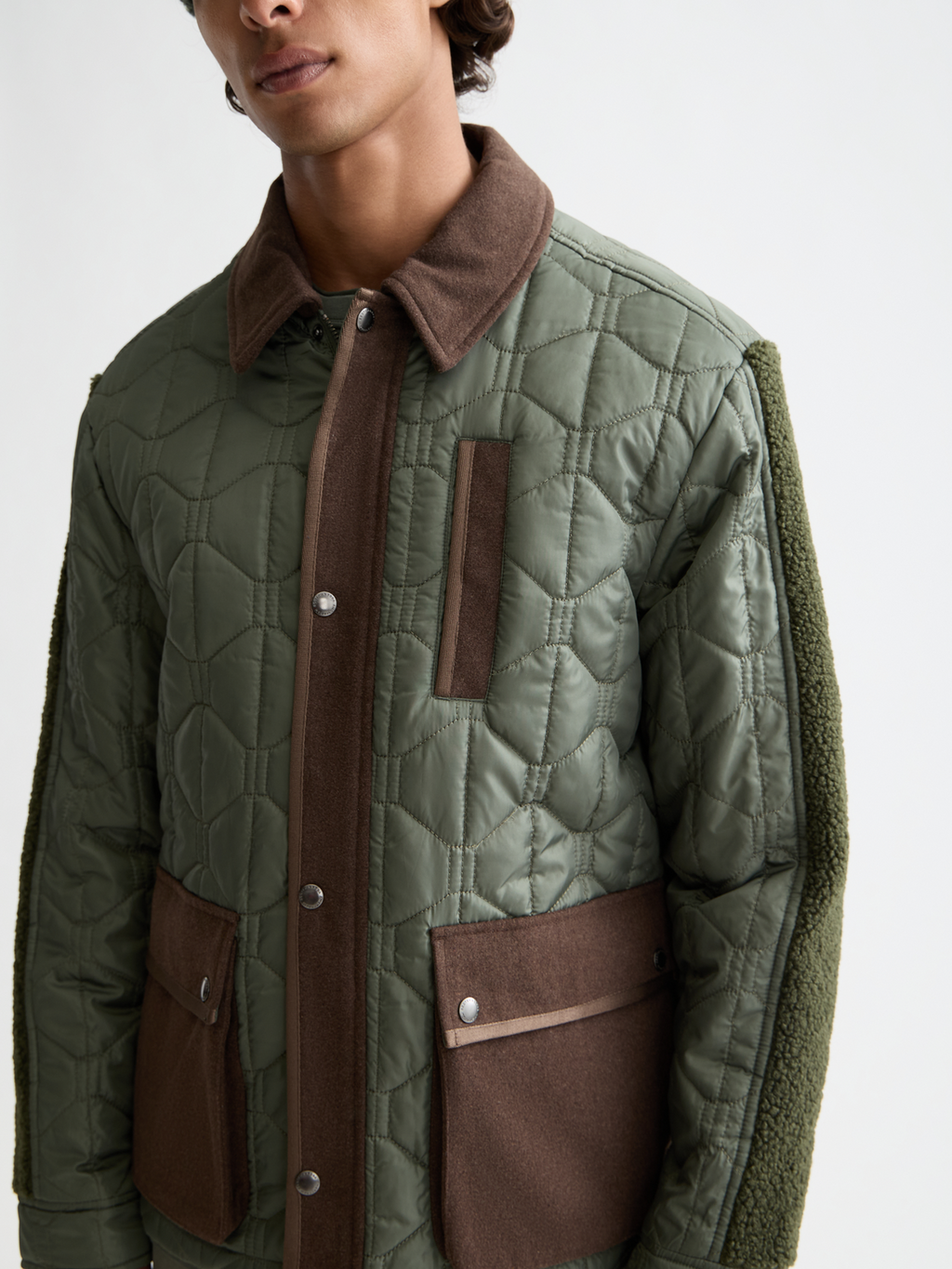 Quilted military jacket