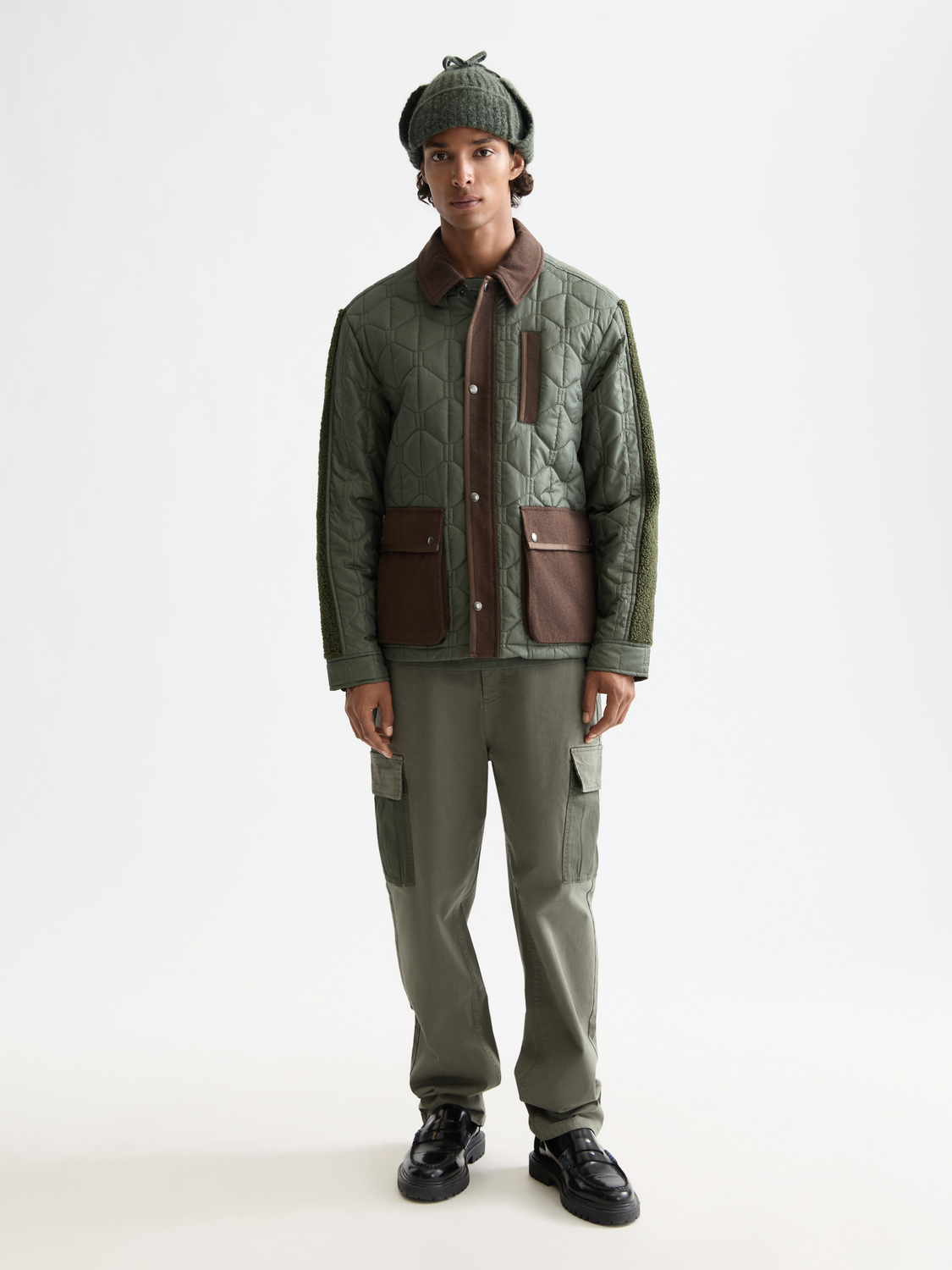 Quilted military jacket