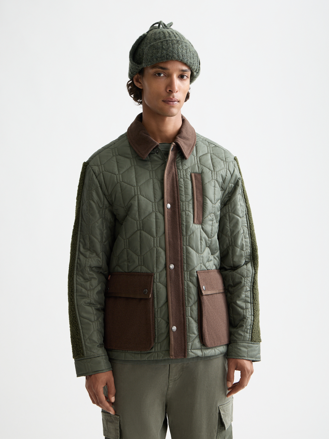 Quilted military jacket