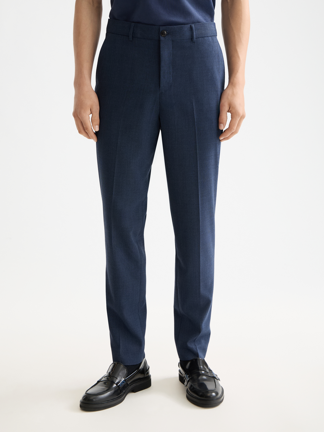 Irving yarn-dyed slim tapered tailored chino