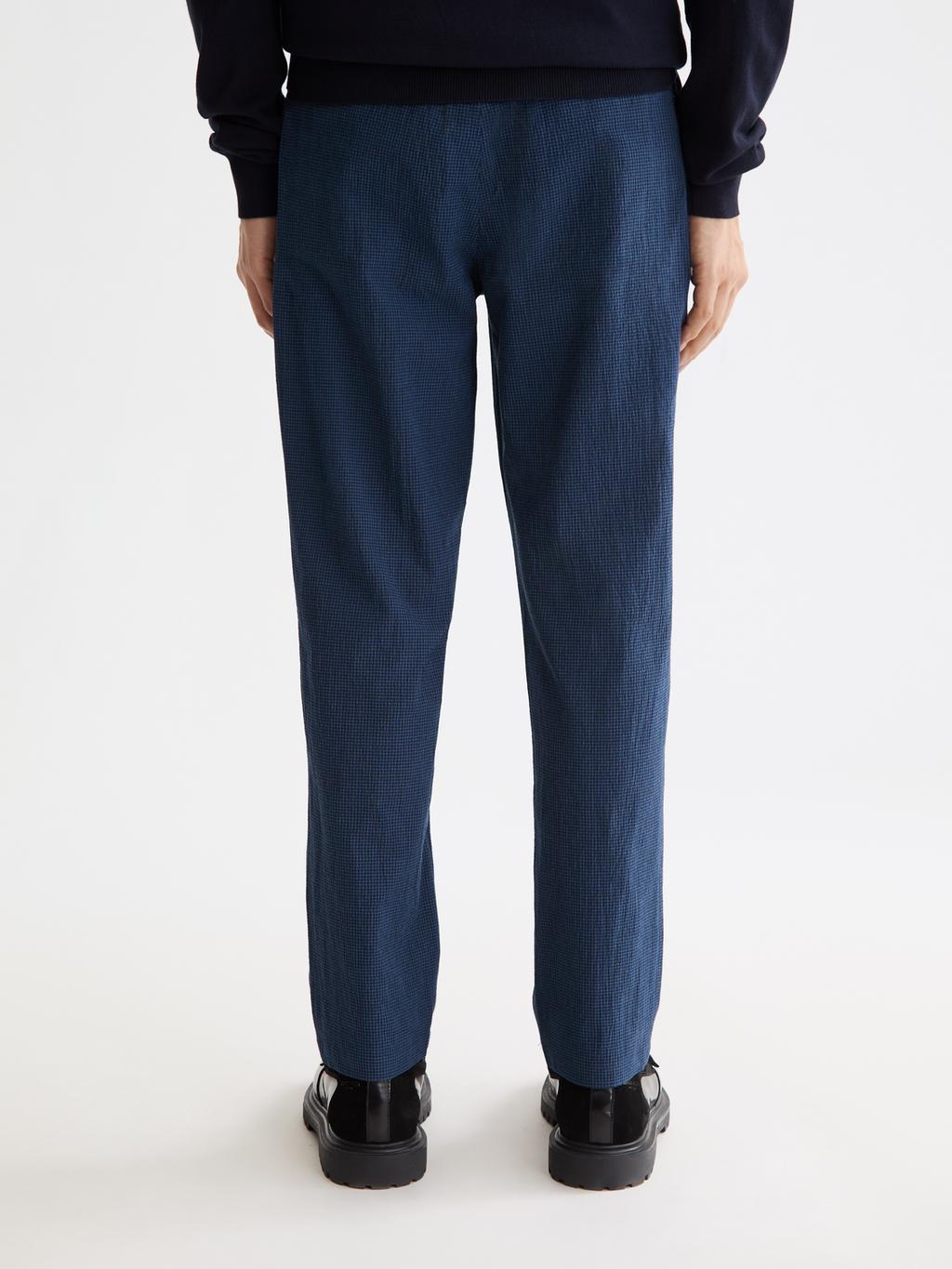 Finch Cotton blend seersucker jogger