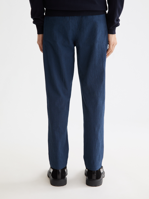Finch Cotton blend seersucker jogger