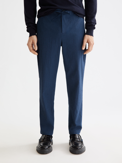 Finch Cotton blend seersucker jogger