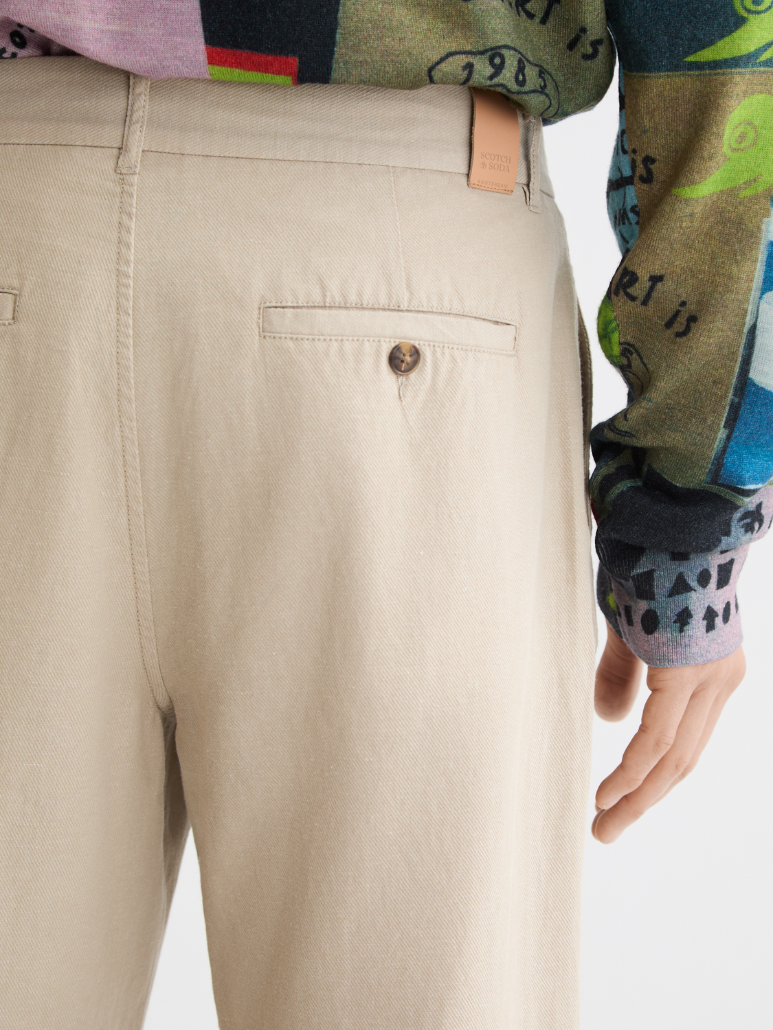 Otis cotton linen twill chinos
