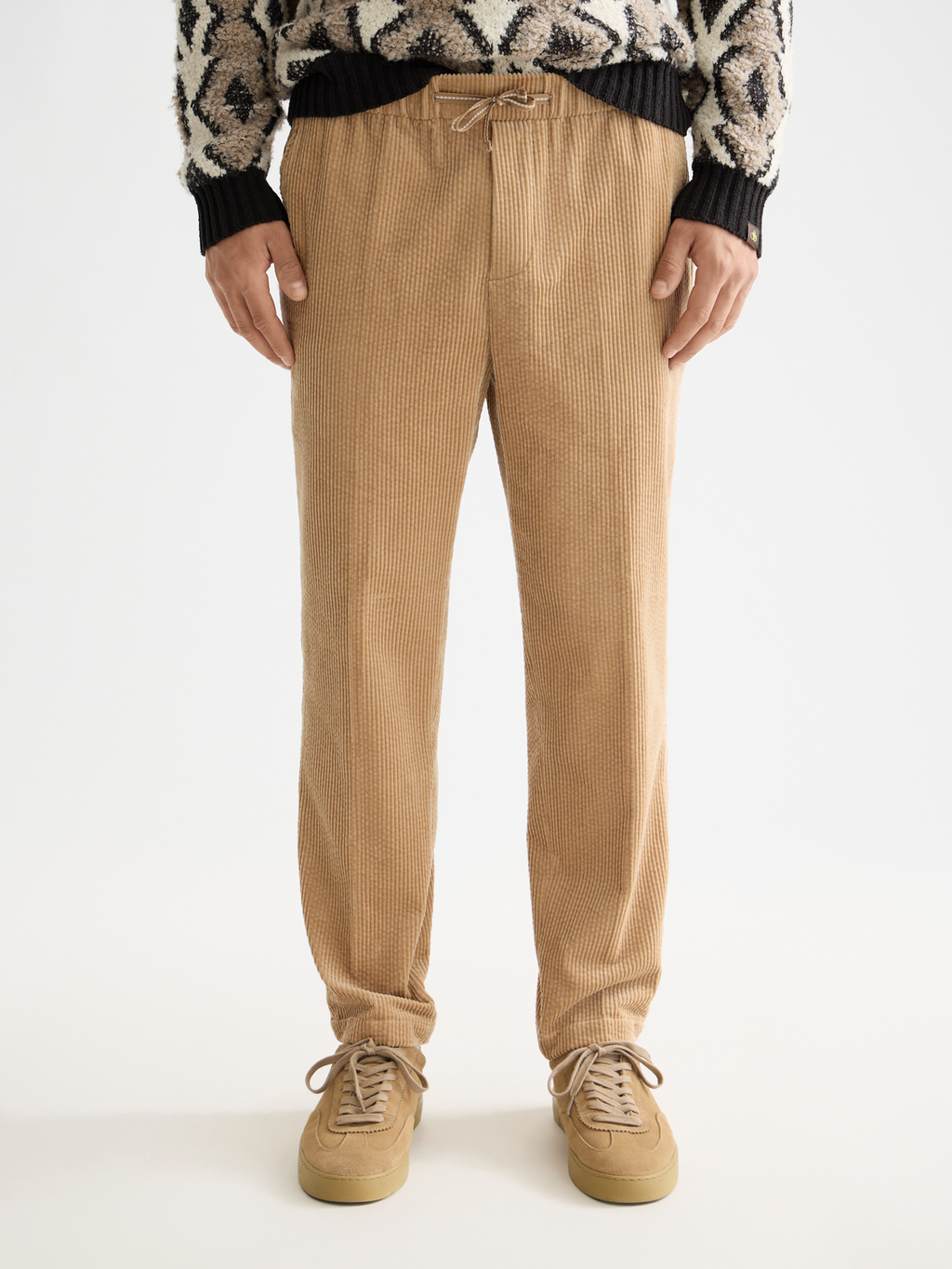 Fave - Cotton corduroy loose tapered jogger