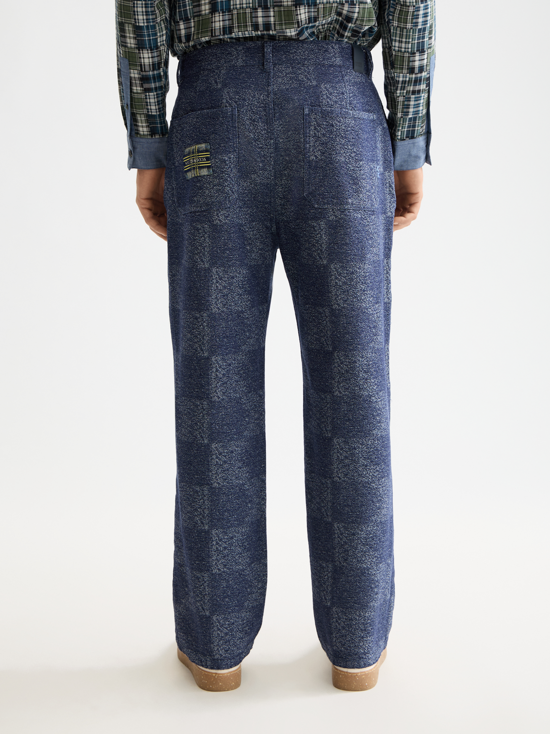 Pitch cotton jacquard loose chino