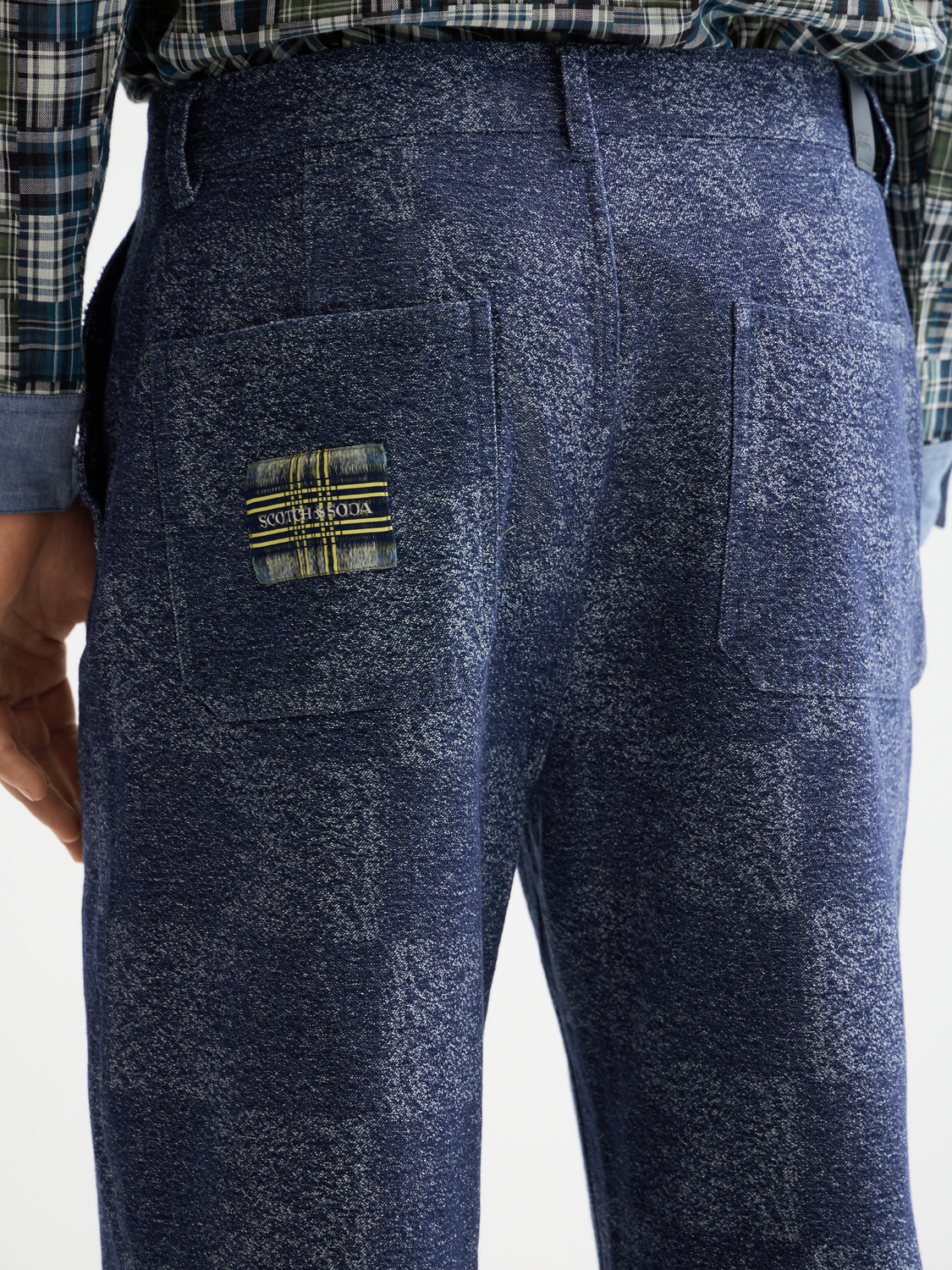 Pitch cotton jacquard loose chino