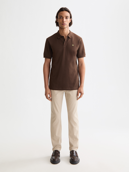 Seasonal core - Stuart - Slim-fit washed cotton blend chino