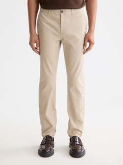 Seasonal core - Stuart - Slim-fit washed cotton blend chino