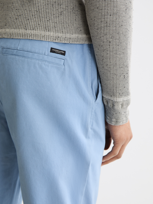 Seasonal core - Stuart - Slim-fit washed cotton blend chino