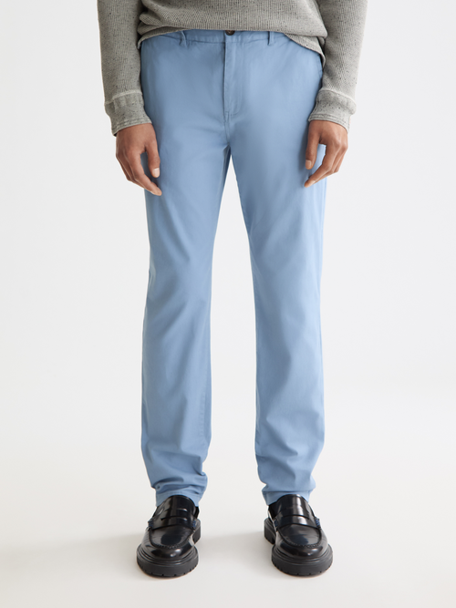 Seasonal core - Stuart - Slim-fit washed cotton blend chino
