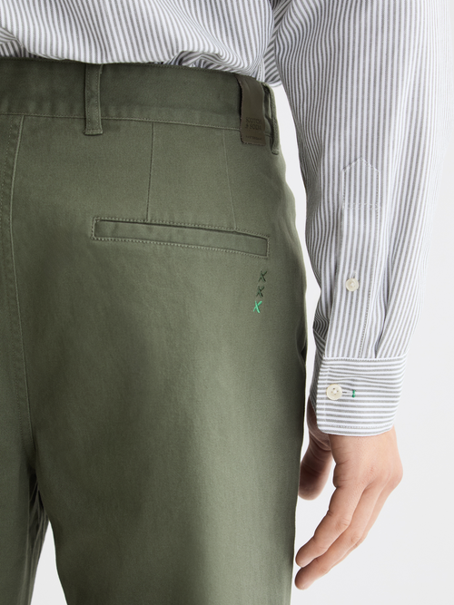 Seasonal core - Drift - Washed cotton blend chino