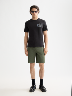 Seasonal core - Stuart washed cotton blend regular fit short
