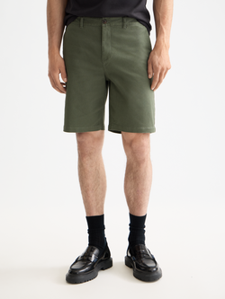 Seasonal core - Stuart washed cotton blend regular fit short