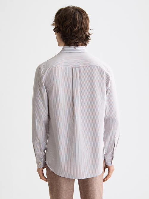 Seasonal Essentials Striped oxford shirt