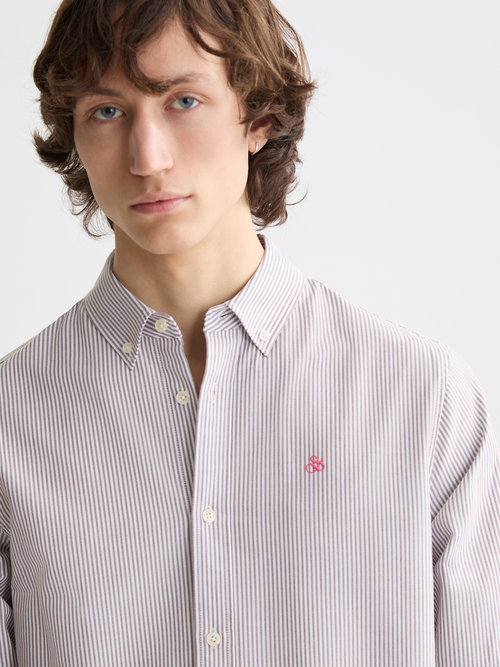 Seasonal Essentials Striped oxford shirt