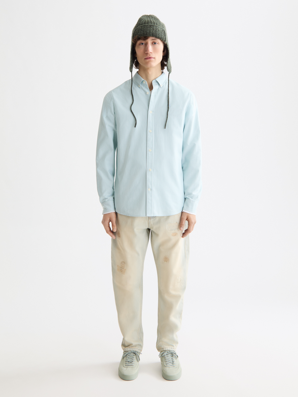 Seasonal Essentials Striped oxford shirt