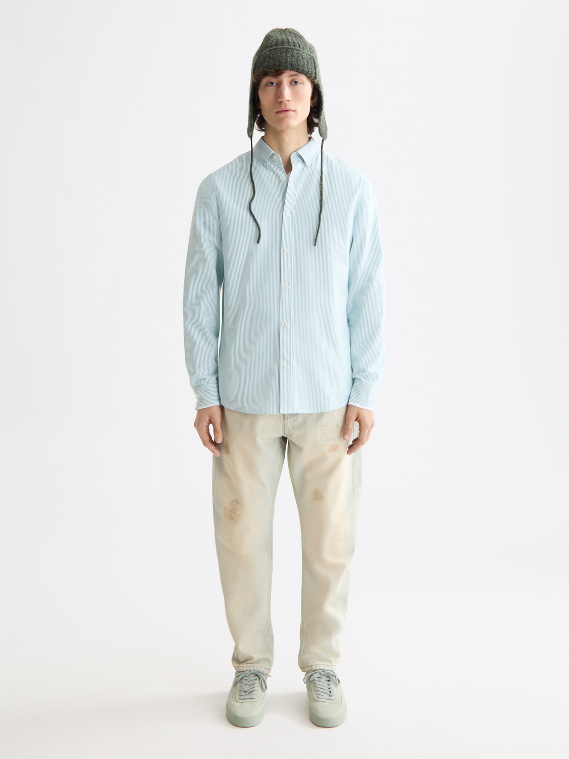 Seasonal Essentials Striped oxford shirt